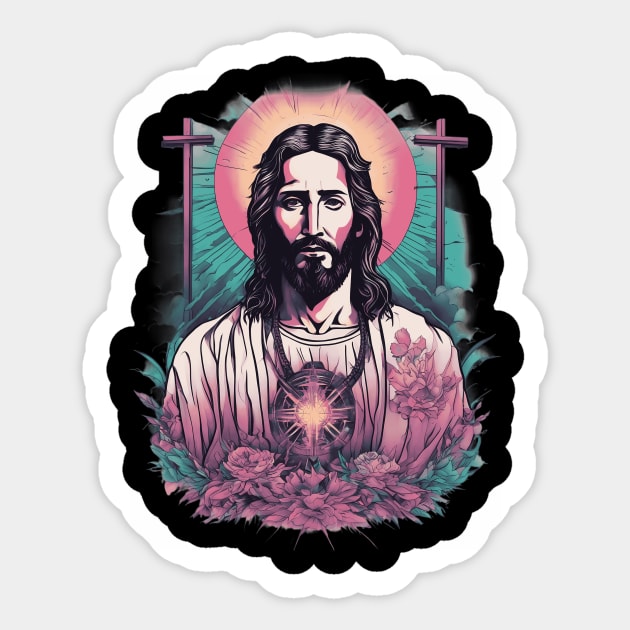 Jesus Christ the Only Begotten Son of God Sticker by animegirlnft
